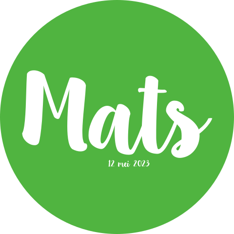 Mats sticker