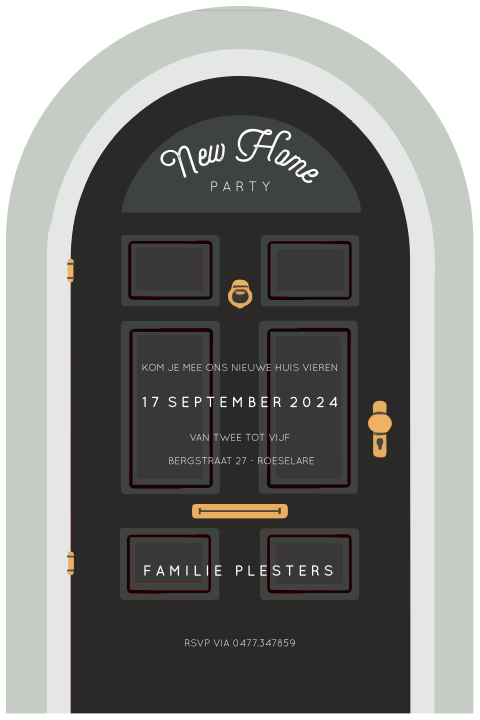 New Home party zwart