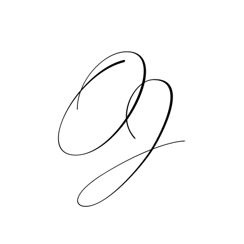 Sticker trouwkaart met chique initialen 44 mm