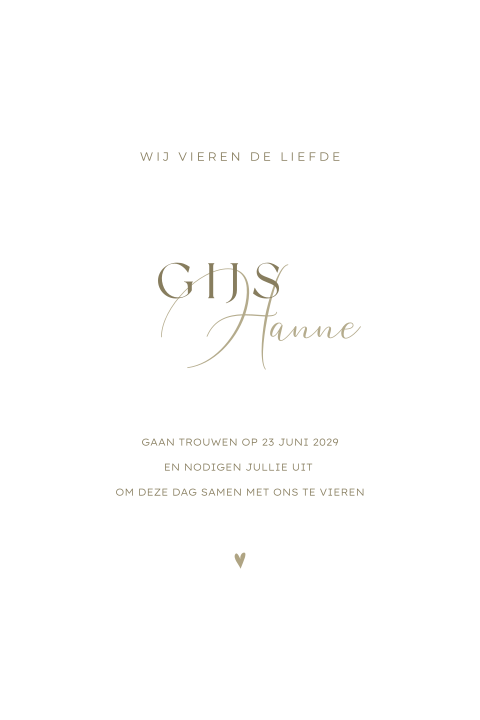 klassieke trouwkaart groen stijlvol chique