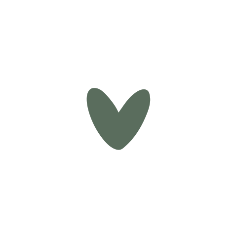 Sluitzegel geboortekaartje met een donkergroen hartje