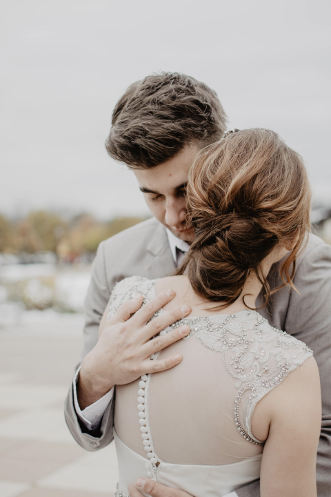 Save the date kaart met eigen foto en foliedruk
