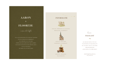 trouwkaart-pocketfold-getekende-icoontjes-bruiloft-roestbruin