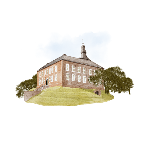 sluitzegel illustratie trouwlocatie kasteel limbricht