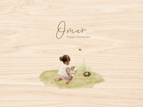 Memorybox Getekend getinte kindjes zus lente