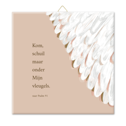 Tegeltje vleugels naar psalm 91