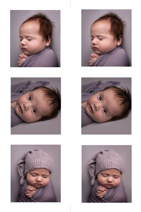 Fotokaartje met 2 DIY fotostrips - geboorte