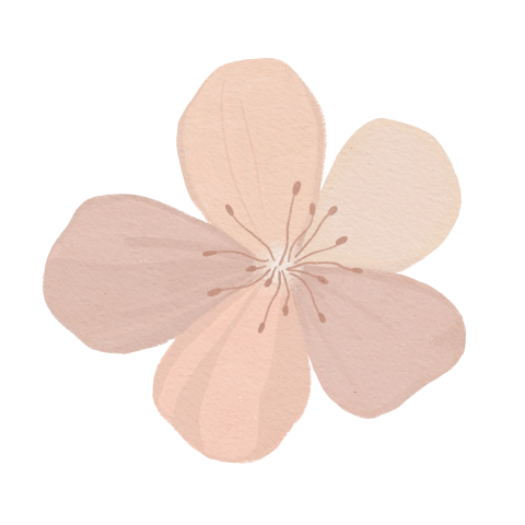 Sluitzegel met lief bloemetje