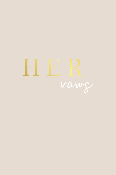 Gekleurd gelofte boekje met naam - voor haar