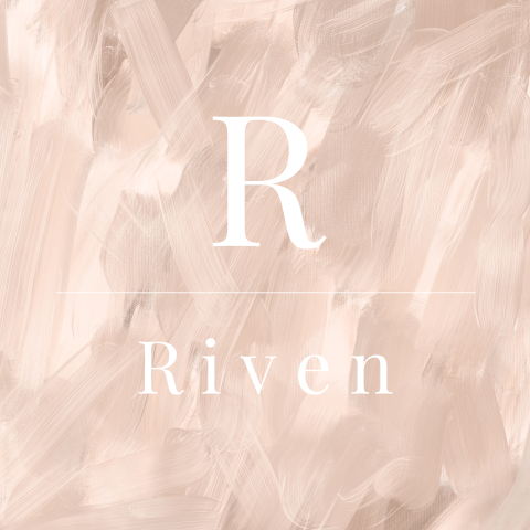 Geboortekaartje met verfstrepen en initiaal