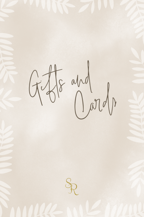 Gifts and cards poster met foliedruk