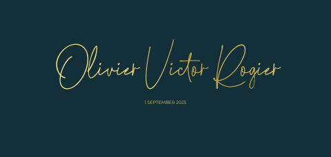 Geboortekaartje jongen met donkerblauwe achtergrond en goudfolie