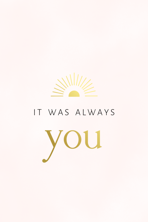 Poster 'It was always you'