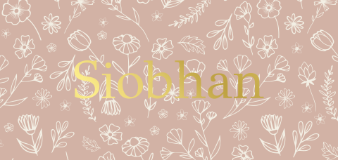 Geboortekaartje meisje met bloemen en goudfolie