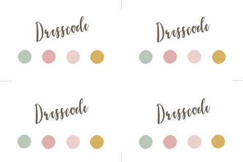 DIY dresscode labels