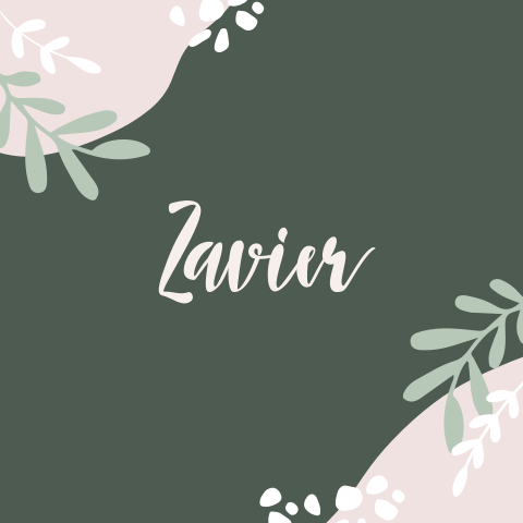 Groen geboortekaartje voor jongens met organische vormen