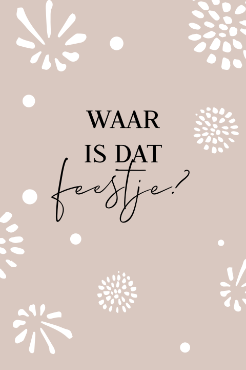 Uitnodiging verjaardag vuurwerk feestje