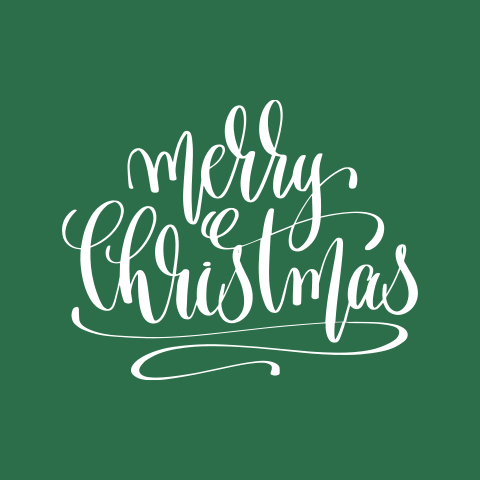 Groen tegeltje met kersttekst