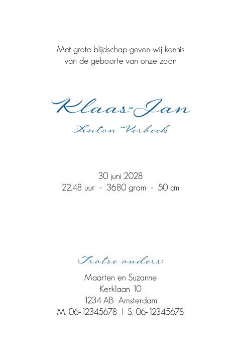 Kaart binnenkant