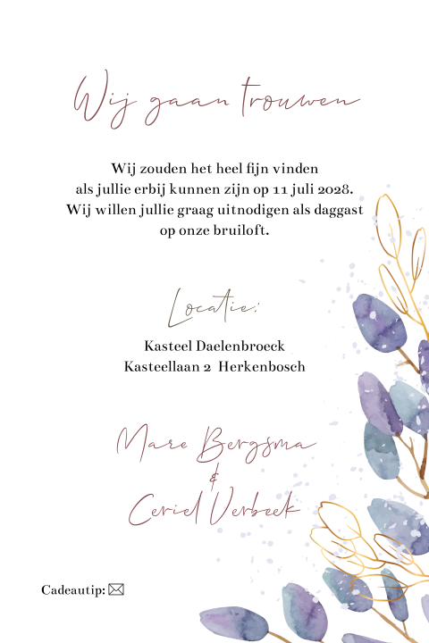 Kaart binnenkant