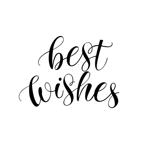 Tegeltje Best wishes