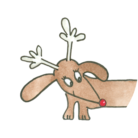 Sluitzegel kerst tekkel met gewei