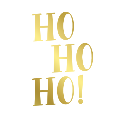 Sluitzegel kerst hohoho goudfolie
