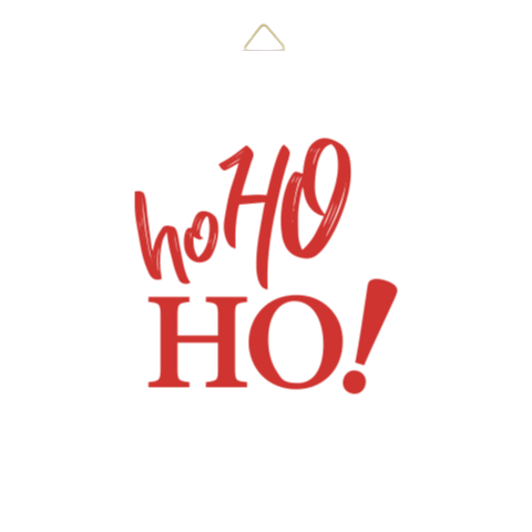 Tegeltje met de kersttekst Ho Ho Ho