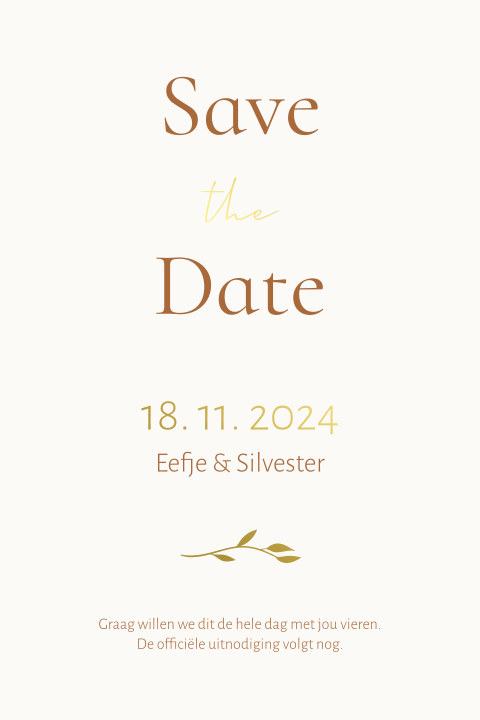 Save the date boho chic
