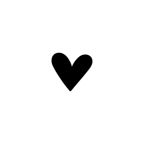 Sluitsticker trouwkaart zwart hartje