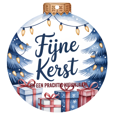 Beschilderde Kerstbal