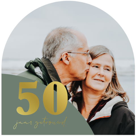 uitnodiging jubileum ronde kaart 50