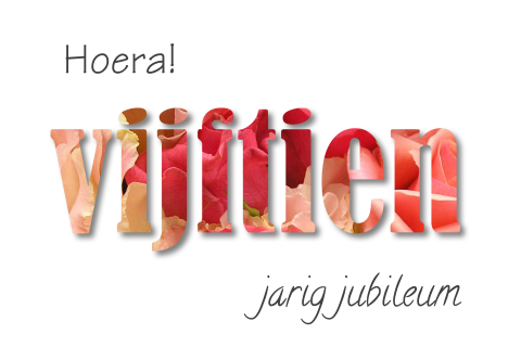 Vijftien jaar in dienst is een wenskaart waard!