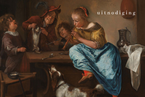 Verstuur deze Jubileum Uitnodiging Geïnspireerd Oud-Hollands Schilderij!