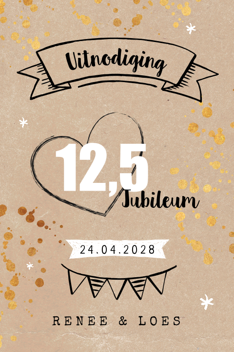 Trendy kaartje met tape op foto