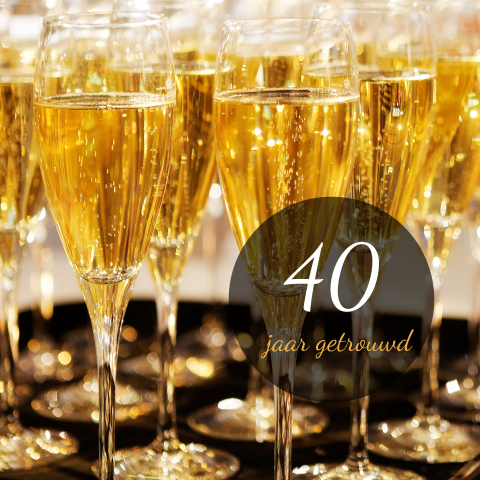 Cheers voor jullie huwelijksjubileum