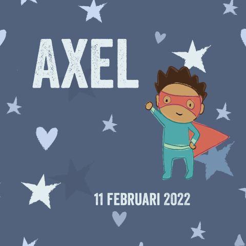 Geboortekaartje voor een superheld!