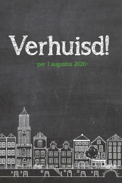 Verhuiskaart van stad in Nederland