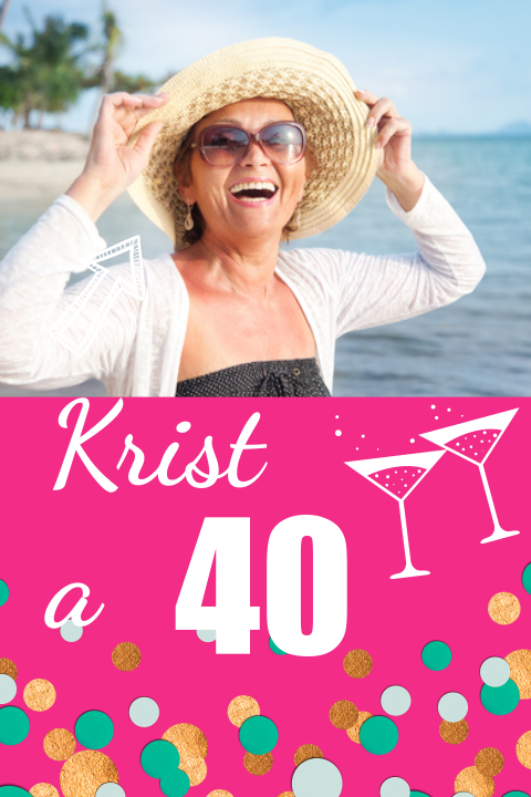 Fotokaart met vrolijke confetti