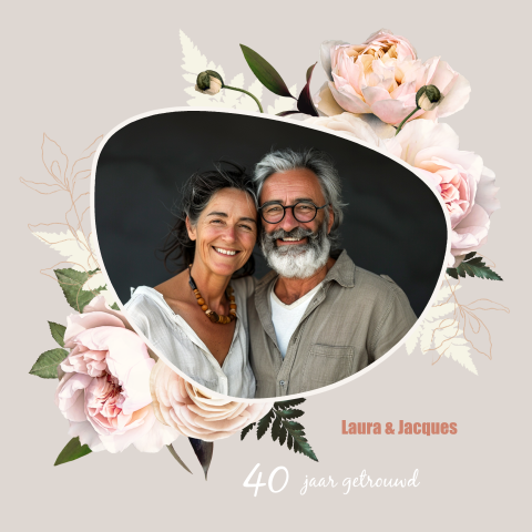 Jubileum Huwelijk Rozen - 40 jaar