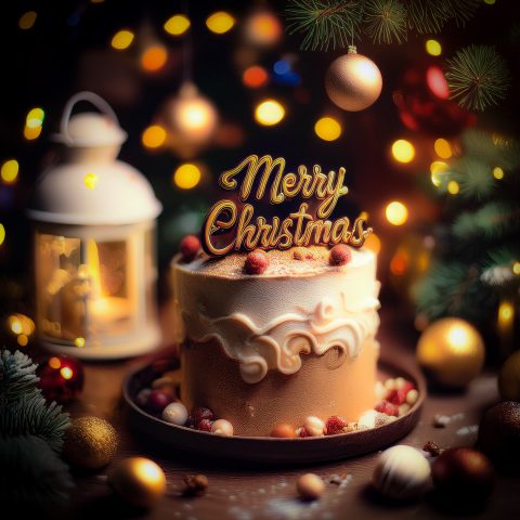 Kerstkaart patisserie bakker