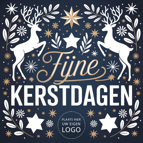 Zakelijke Fijne Kerstdagen met Herten
