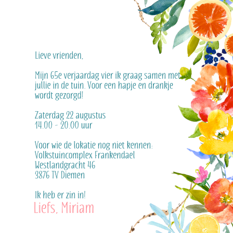 Kaart binnenkant