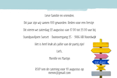 Kaart binnenkant