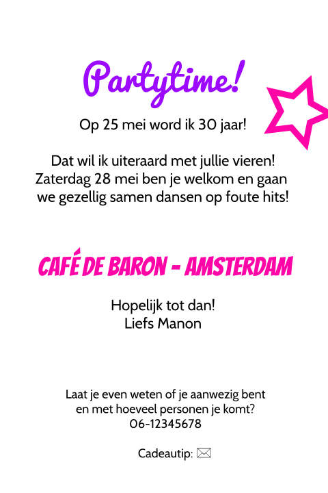 Kaart binnenkant