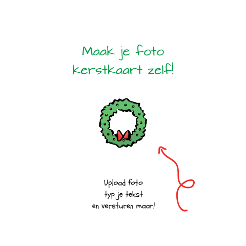 Blanco kerstkaart vierkant dubbel