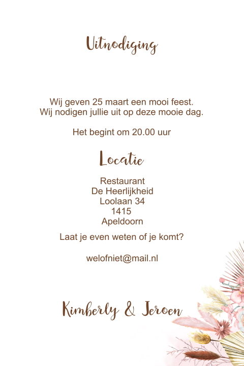 Kaart binnenkant