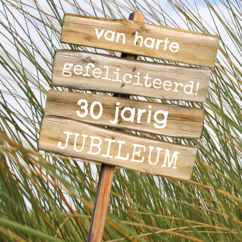 30 jaar in dienst is een mijlpaal!