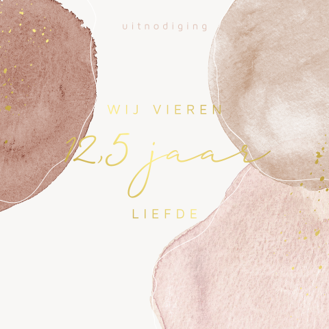 Elegante Jubileum uitnodiging 'liefde'