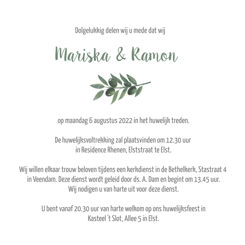 Kaart binnenkant